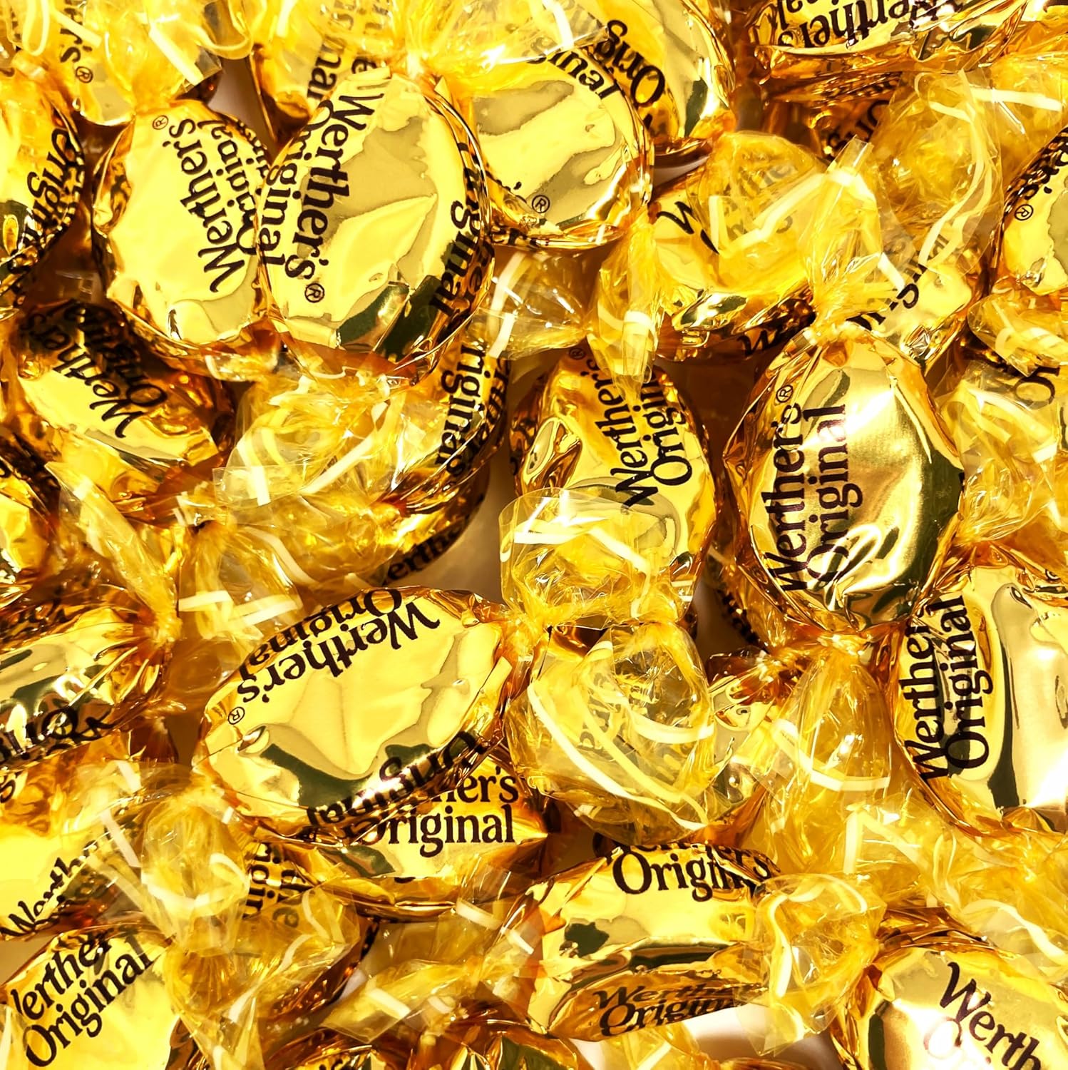 Original Hard Caramel Candies Werthers 1 Pound Bag of Candy. (Net Wt,. 16oz)