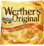 Werther's Original Creamy Caramel Filled Hard Candies - Individually Wrapped Hard Candies for Halloween, Parties, or Snacks - 2.65 oz Bags (Pack of 3)