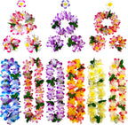GoodUping 18 Counts Hawaiian Leis, Flower Hair Clip, Headbands and Wristbands, Perfect Luau Party Supplies for Summer Beach Vacations, Essential Party Decorations for Birthday, Graduation, and Wedding