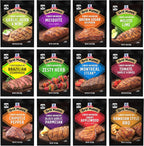 McCormick Grill Mates Marinade Mix Variety Pack, Includes 12 Marinade Mixes, Sweet, Smoky, Spicy, and Savory Flavors, For Chicken, Beef, Pork, Shrimp, Veggies, and More, 12.32 oz