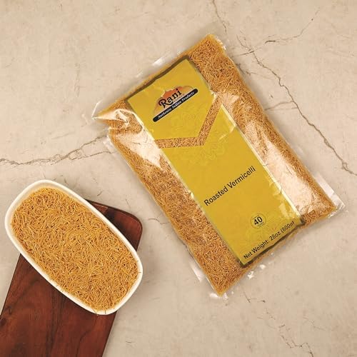 Rani Roasted Vermicelli (Roasted Wheat Noodles) 28oz (1.75lbs) 800g ~ All Natural | Vegan | NON-GMO | Indian Origin