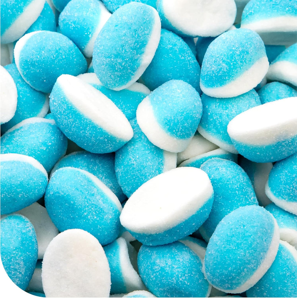 Blue Raspberry Puffs - 1 Pound Pack - Gummy Candy - Soft Blue Candy for Baby Showers, Gifting, Buffets & Dessert Decorating - Gender Reveal Gummies