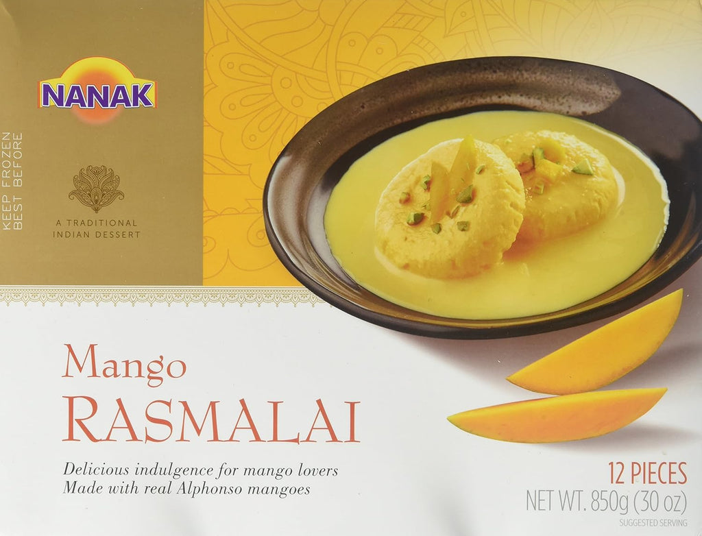 Nanak, Mango Rasmalai Indian Sweet, 850 Grams(gm)
