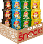 Lay's Potato Chips, 4 Flavor Variety Pack, 1 oz Single Serve Bags, (40 Pack)