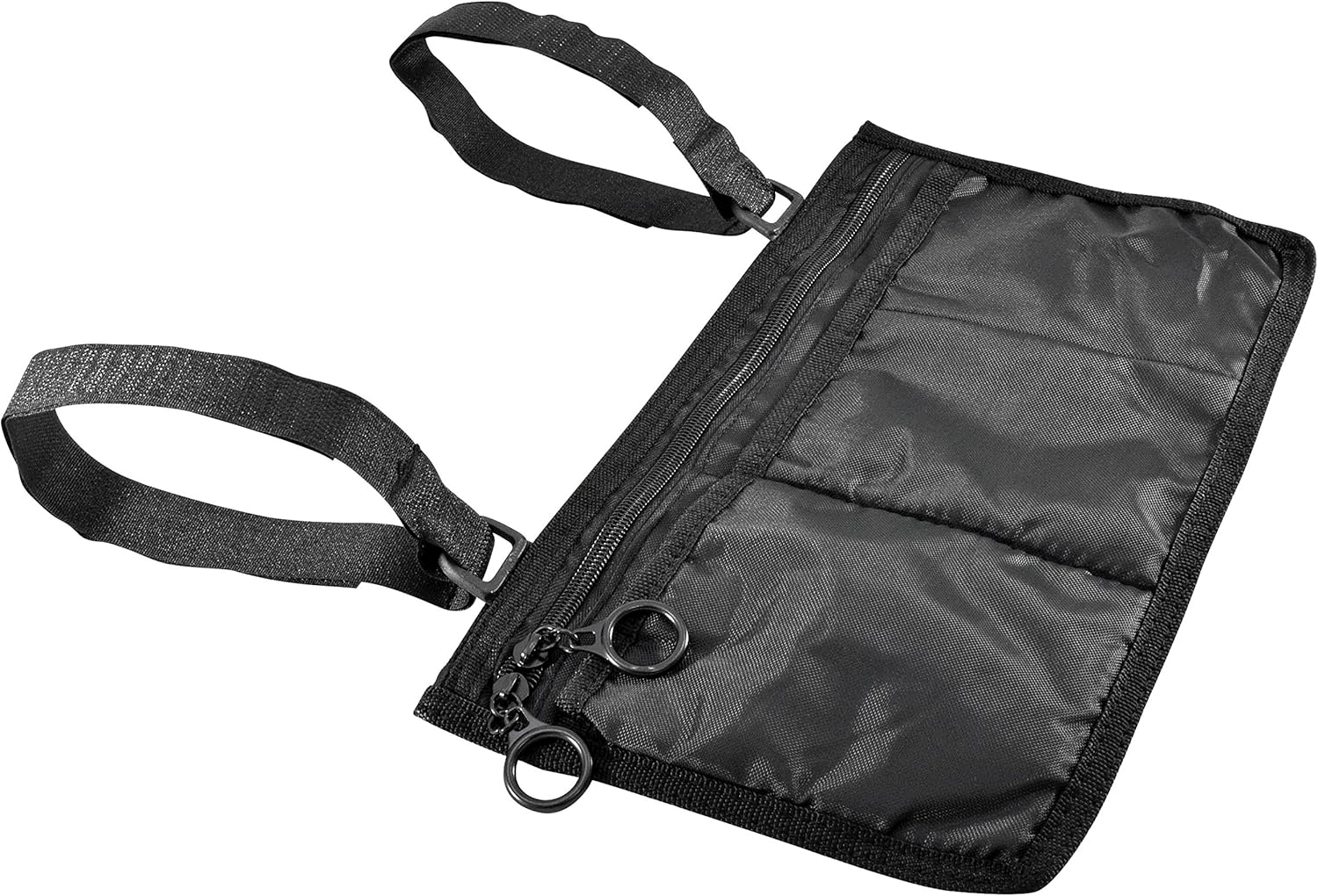 Secure Safety Solutions Storage Bag for Wheelchair Walker Rollator, Black - Mobility Aid Storage Pouch Accessory for Elderly, Seniors, Handicap - Hands Free Arm Rest Tote Caddy