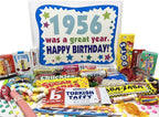 RETRO CANDY YUM ~ 1956 70th Birthday Gift Box of Nostalgic Candy from Childhood for 70 Year Old Man or Woman Born 1956