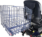 Foldable Folding Scooter Rear Basket for Golden & Pride Mobility Scooters & Powerchairs - Color: Blue (Only Works with Scooters & Power Chairs Equipped with 1" x 1" Hitch Receiver)