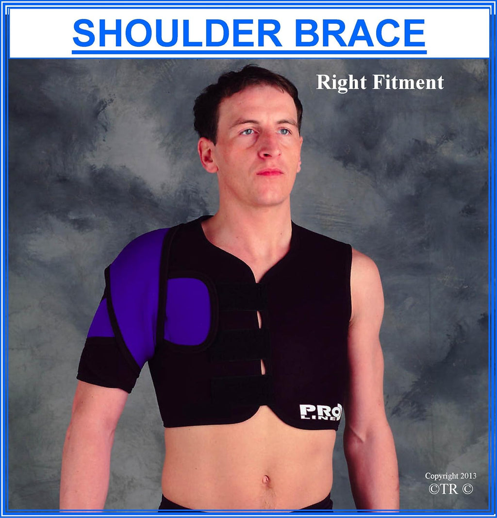 Proline Single Shoulder Brace - Black - Large/X.Large-Right Hand