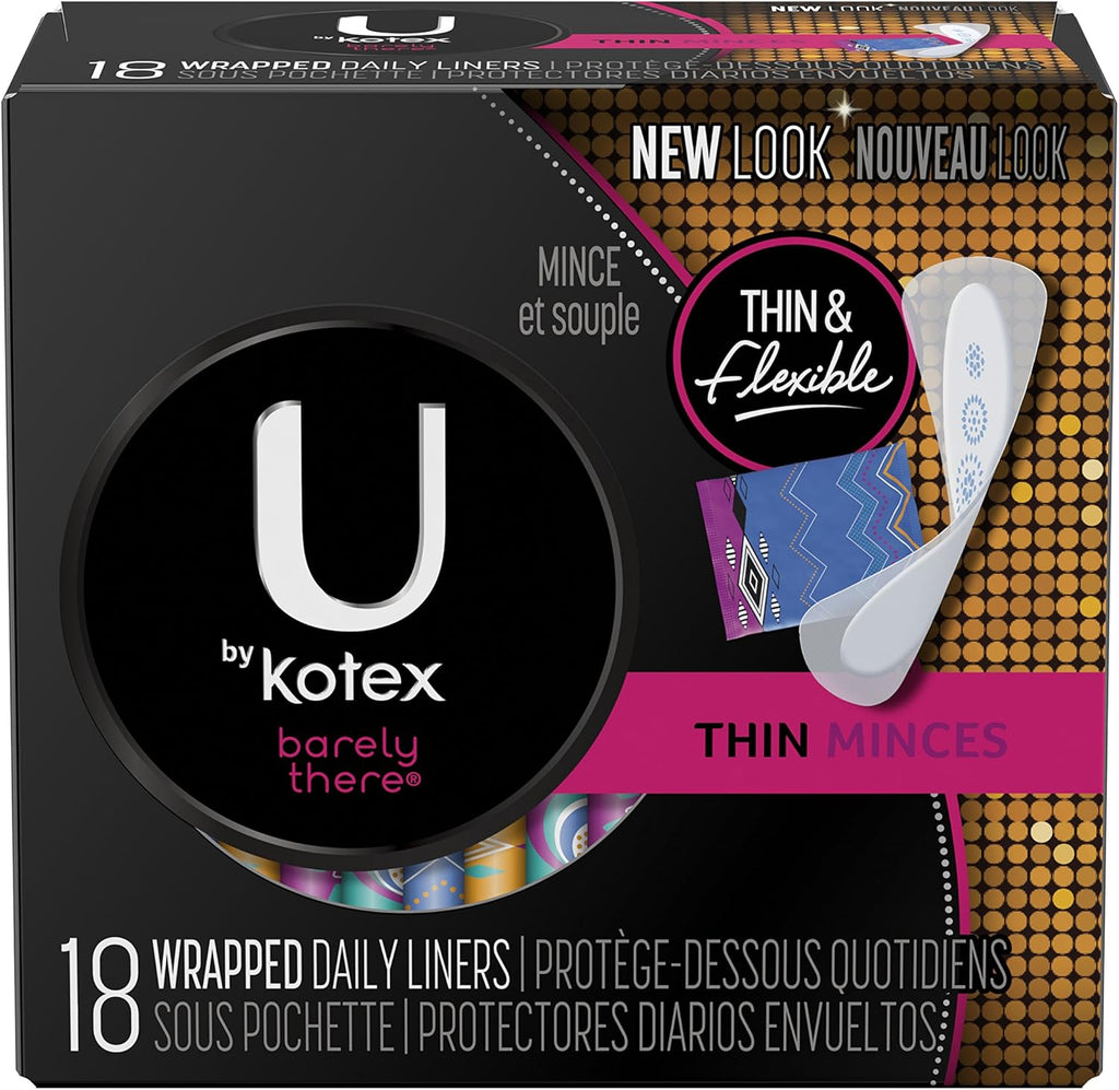 U by Kotex Barely There Liners, Light Absorbency, Unscented