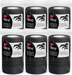 3M Vetrap 4 inch x 5 yard Self-Adherent Bandage Wrap - Black (Pack of 6 Rolls)