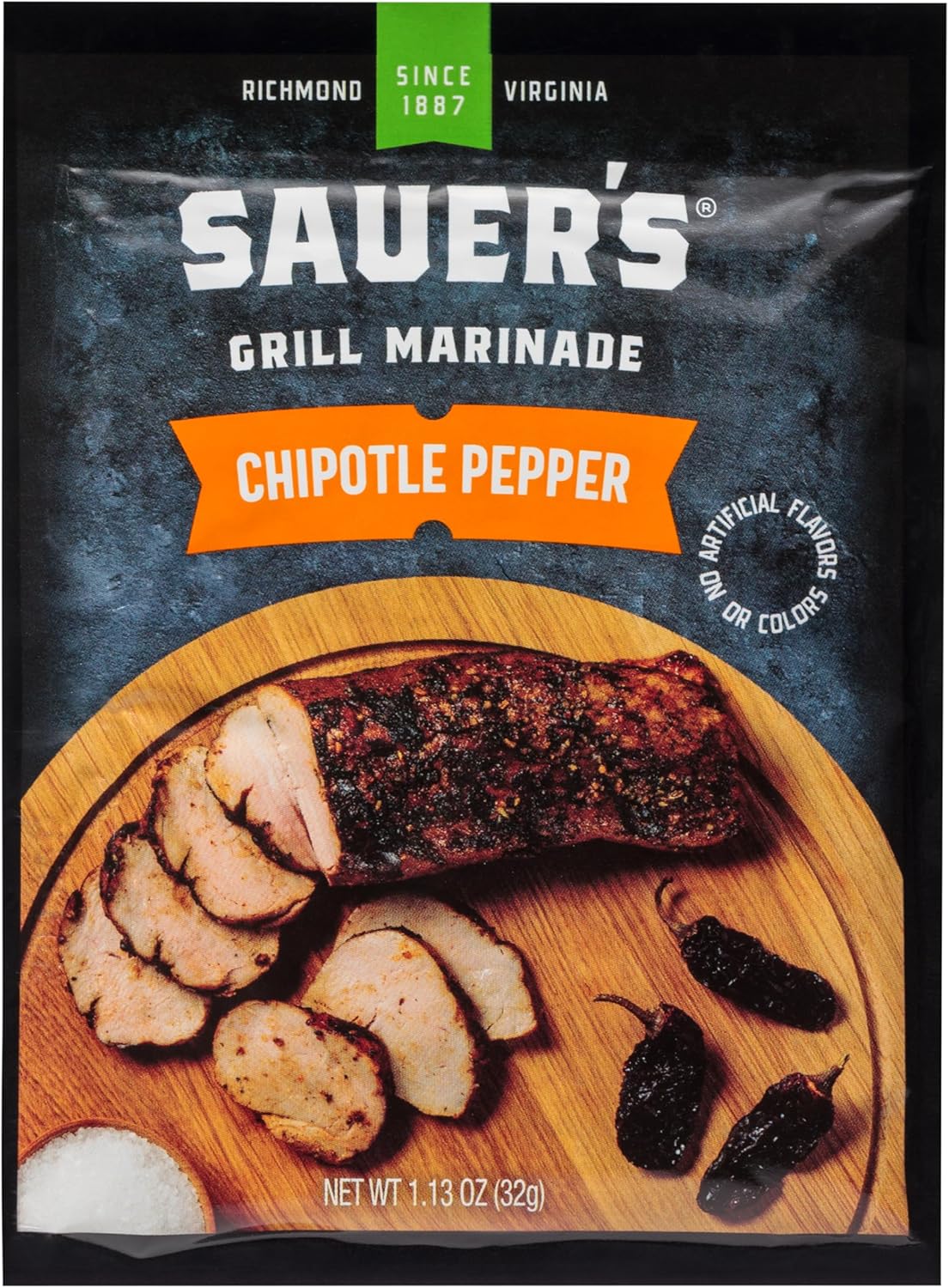 Sauer's Chipotle Pepper Marinade Mix, 1.13 Ounce (Pack of 1)