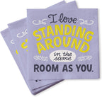 Em & Friends 20-Count Cocktail Napkins, 5 x 5-inches, Standing Around