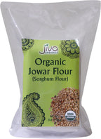 Jiva Organics Organic Sorghum Flour 2 Pound Bag - Jowar Flour, 100% Natural & Non-GMO