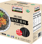 Explore Cuisine Organic Black Bean Spaghetti - 2 lbs - Easy-to-Make Pasta - High in Fiber & Plant-Based Protein - Non-GMO, Gluten Free, Vegan