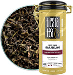 Tiesta Tea - First Flush Darjeeling Black Tea, Loose Leaf, Single Origin Premium Black Tea from India, Pure High-Caffeinated Blend, Makes Hot or Iced & Up to 50 Cups, 4oz Refillable Tin
