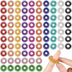 200 Pcs Acupressure Rings Fidget Spiky Sensory Finger Massager Ring Stress Relief Fidget Sensory Toys Anxiety Relief Toys Stress Reducer for Men, Women(Vivid Color)