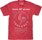 Tee Luv Men's Sriracha Hot Chili Sauce T-Shirt - Faded Sriracha Logo Shirt