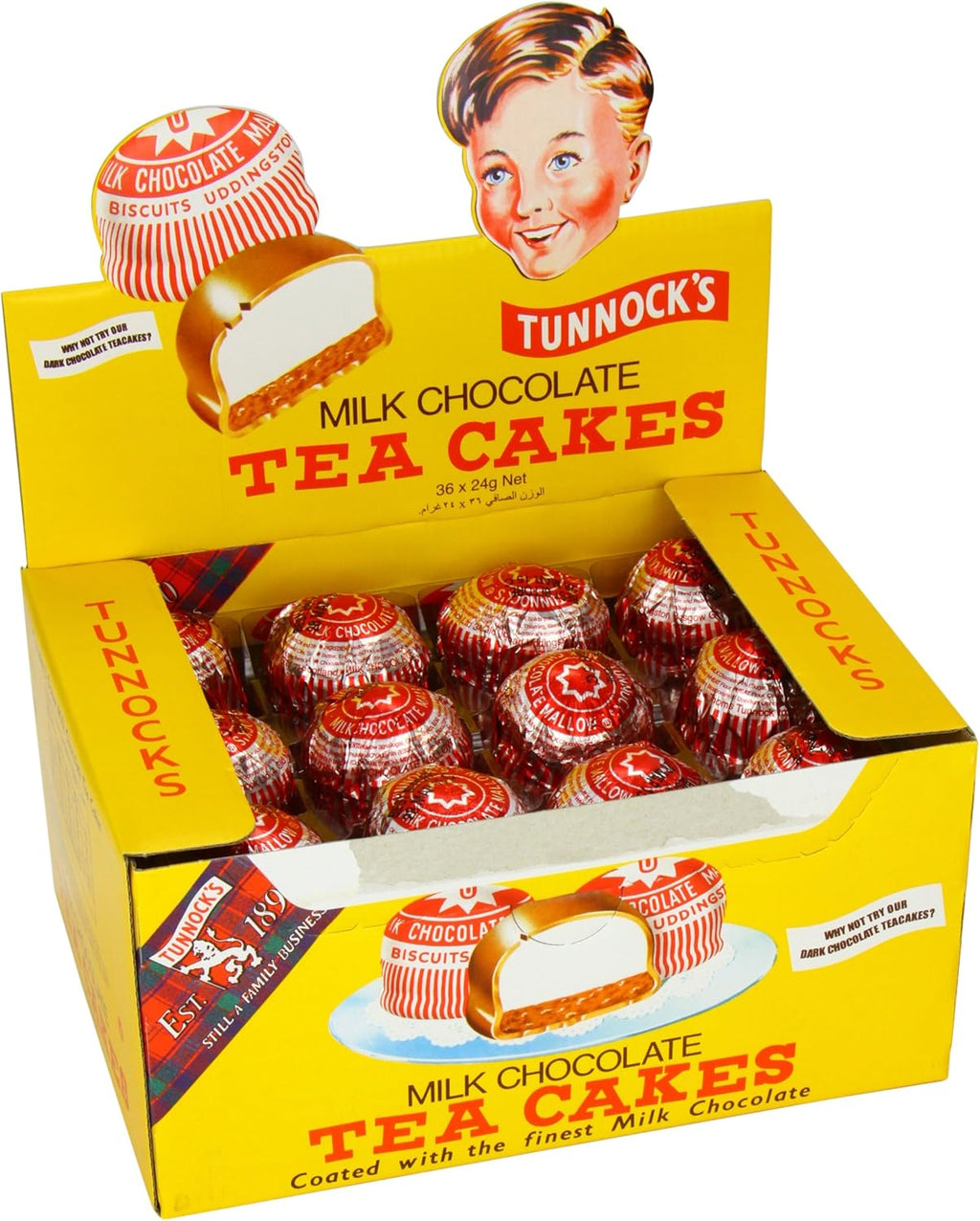 Tunnock's Milk Chocolate Tea Cakes 36 x 24g (36 x 24g)