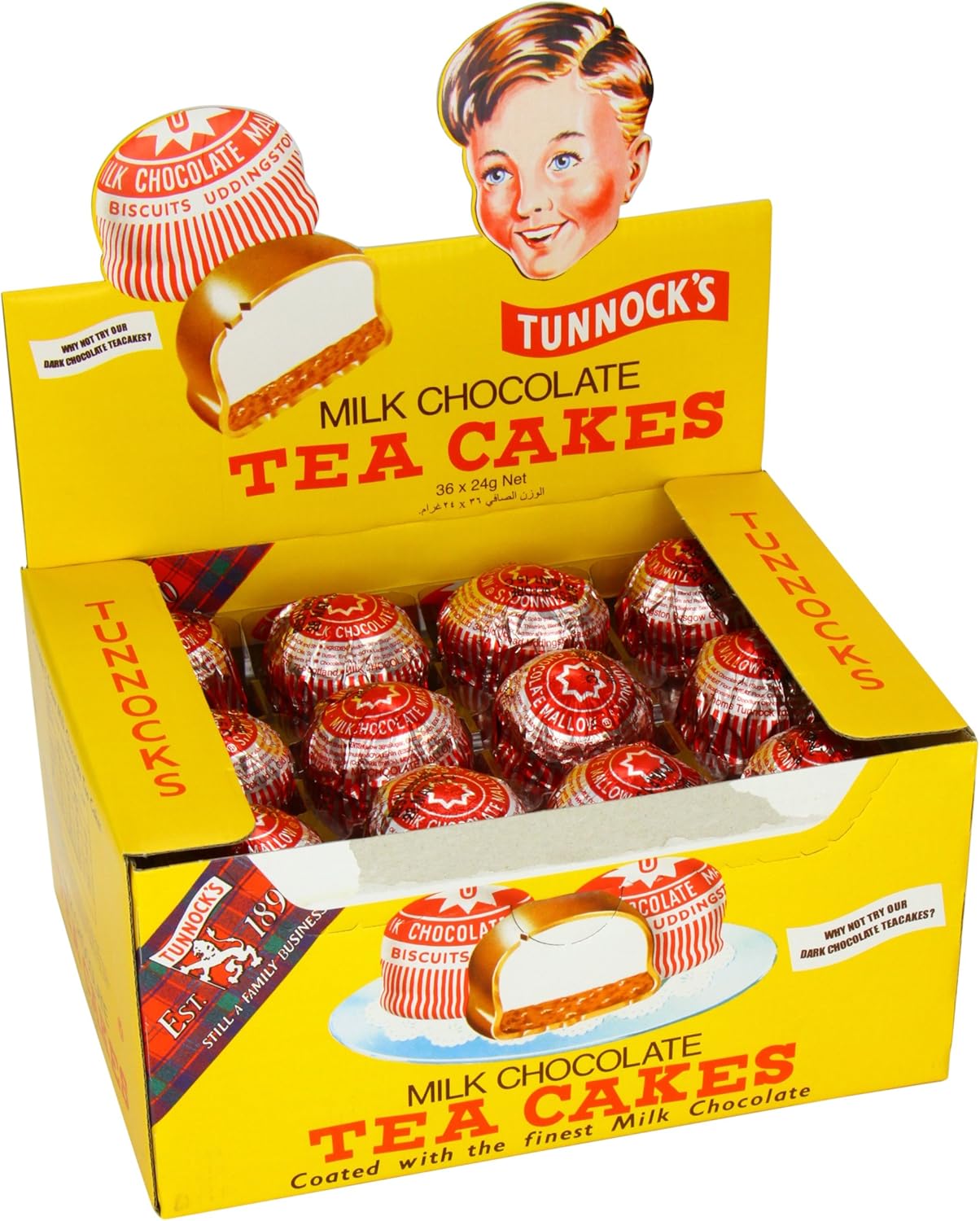 Tunnock's Milk Chocolate Tea Cakes 36 x 24g (36 x 24g)
