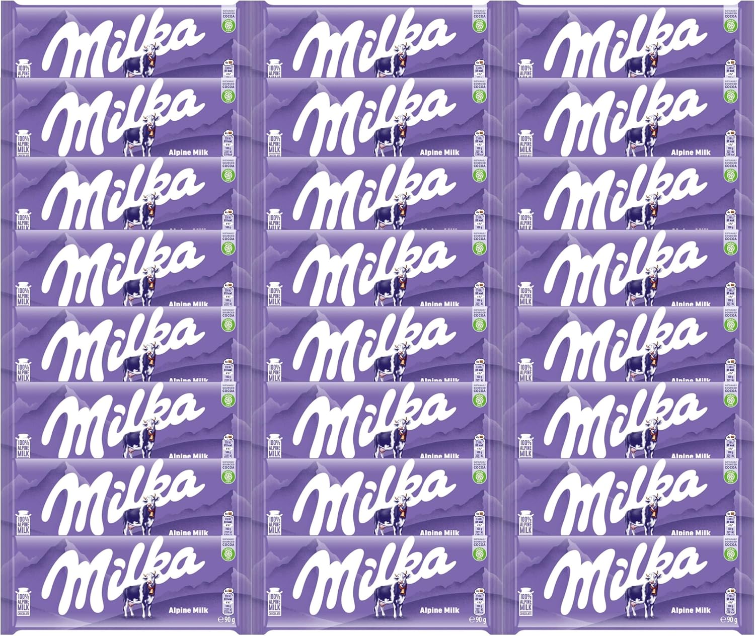 Milka Alpenmilch Chocolate Bar (Pack of 24)