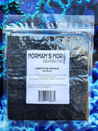 Green Seaweed Sheets 100 Package of 4” x 7.5” Nori Seaweed Sheets, for All Algae Eating Fish, 100% Natural, Nutrient-Dense, Super Thick