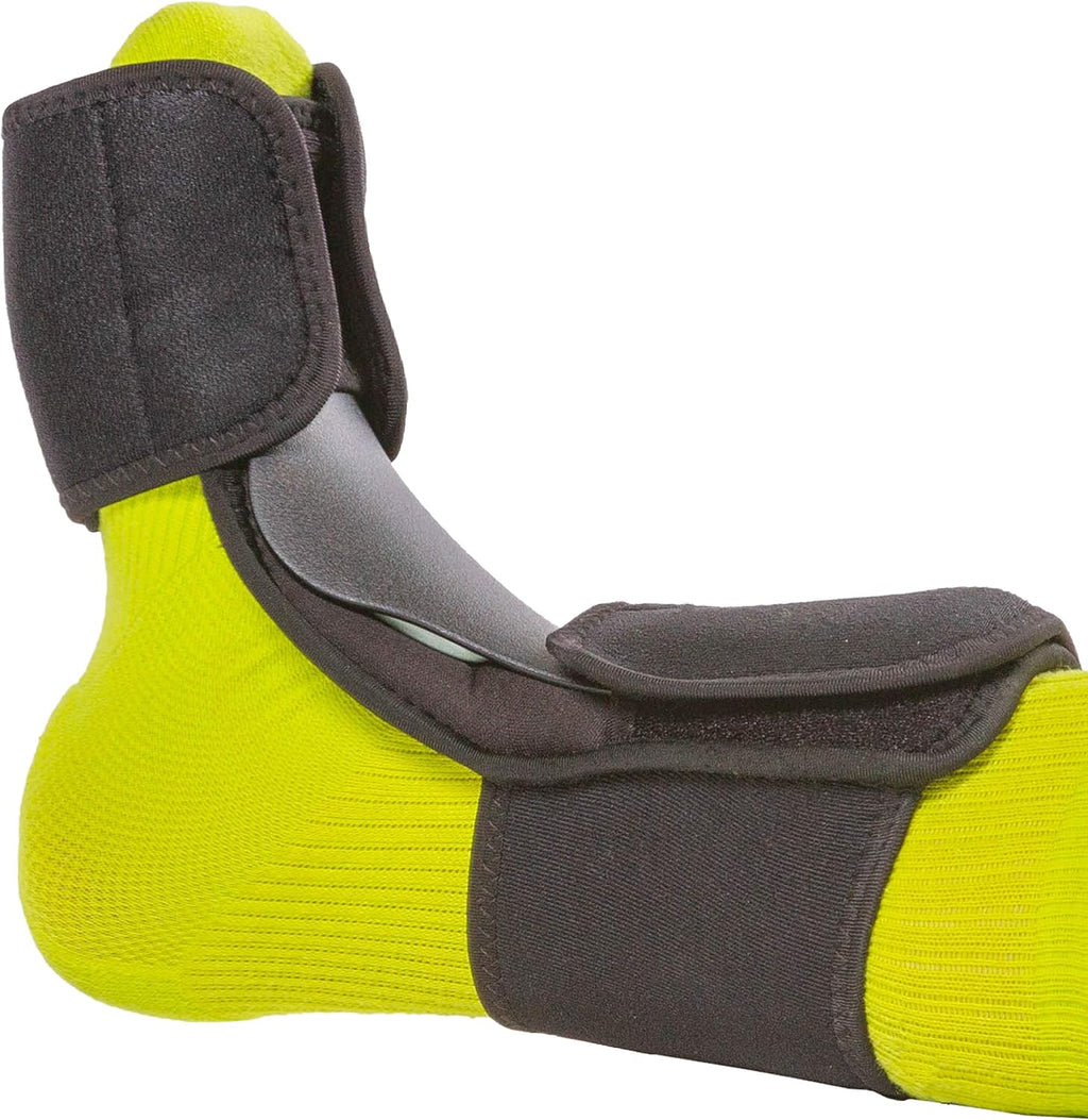BraceAbility Dorsal Night Splint | Plantar Fasciitis Pain Relief, Foot Drop Brace for Sleeping, and Achilles Tendon Stretcher Boot for Nighttime Ankle Dorsiflexion (L/XL)
