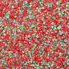Christmas Red Sanding Sugar Edible Gold Glitter Stars Mix Sugar Sprinkles for Cake Decorating Sparkling Sanding Sugar for Cupcake Toppers Cookie Decorations Wedding Party Celebrations 3.5oz