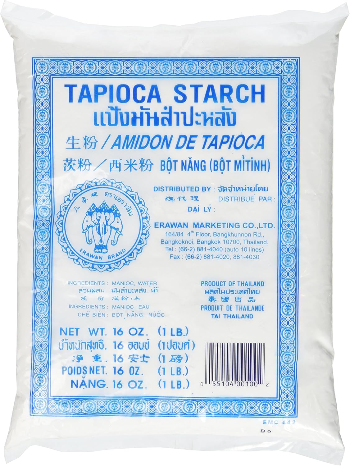 Tapioca Starch Powder 16 Oz (Pack of 1)