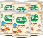 Nestle Nestum Infant Cereal, Wheat & Honey, Made for 12 Months & Up, 10.6 Ounce Canister (Pack of 6)