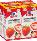 McCormick Strawberry Extract with Other Natural Flavors, 2 fl oz (Pack of 4)