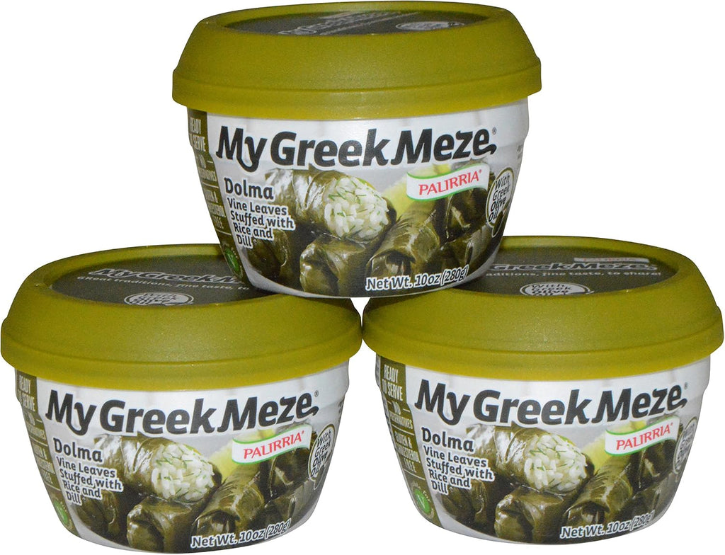 My Greek Meze Canned Meals (Dolma Vina Leaves Stuffed with Rice and Dill)