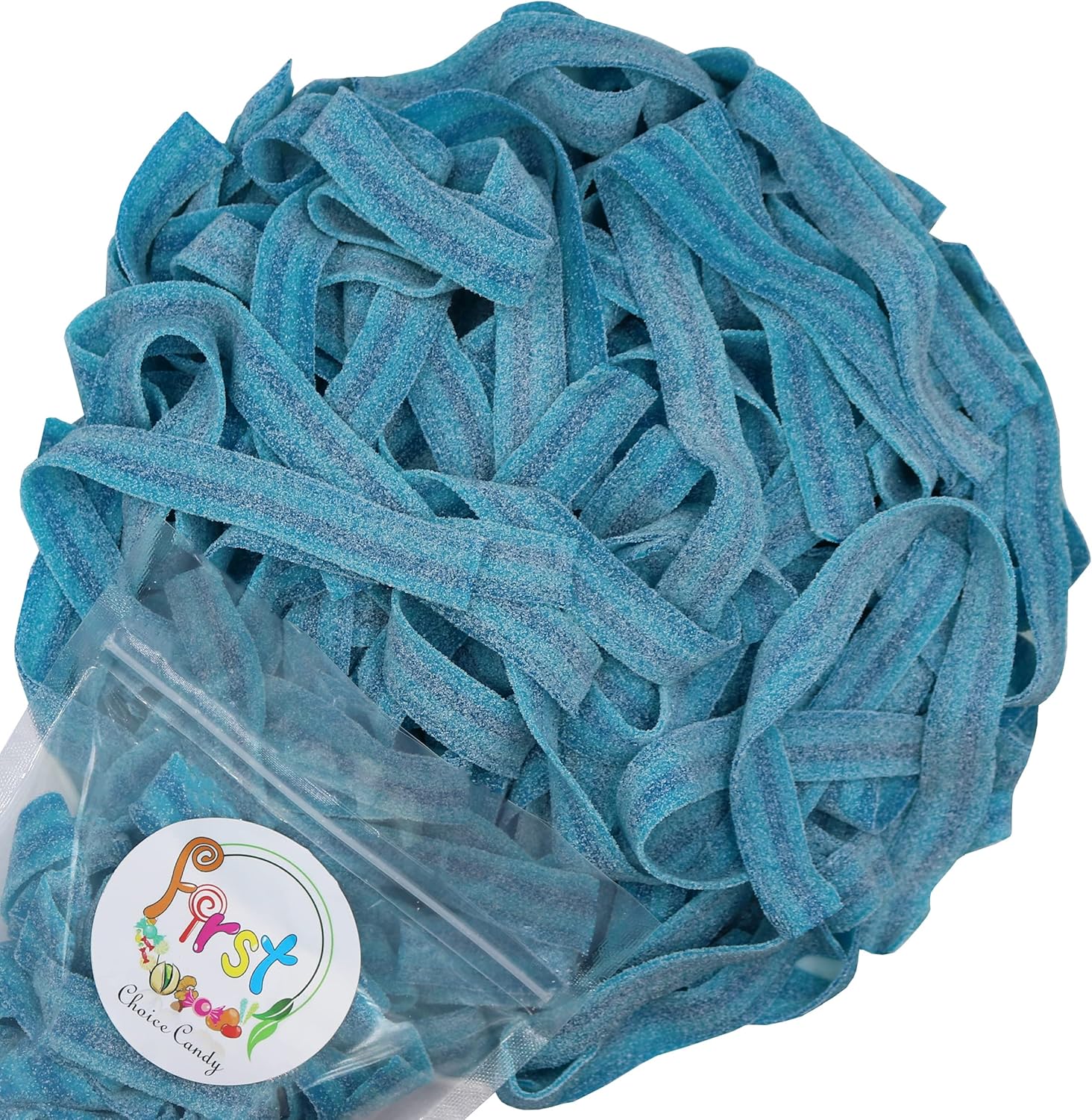 Variety Color Sour Gummy Belts (Berry Blue (Blueberry), 1.5 LB)