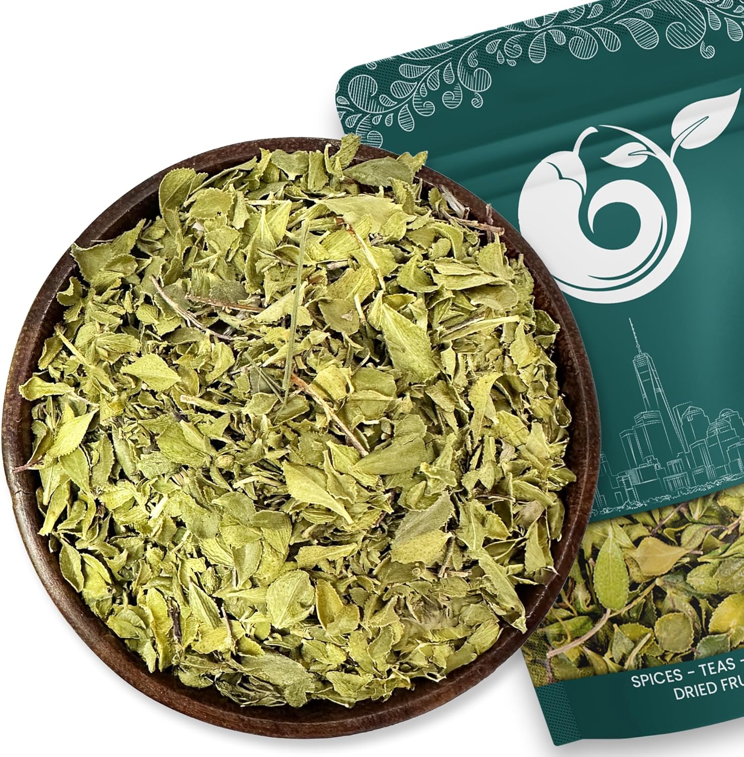 NY Spice Shop Buchu Leaf for Herbal Tea - Dried Whole Boegoe Leaves – Natural Bookoo Leafs Relaxing, Refreshing & Pure Taste - Diosma Leaves for Herbal Water Daily (1 Ounce)