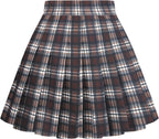 Dressever Women's Pleated Skirts Mini Skater Basic Skirt High Waist Tennis Skirt School Uniform Cheerleader Skirts