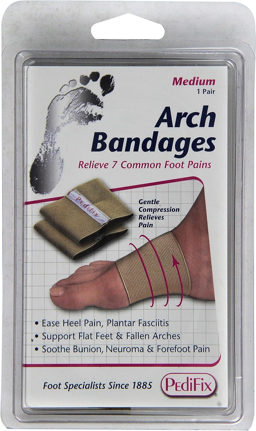 PediFix Arch Bandages, Medium , Beige , Medium (Pack of 2)