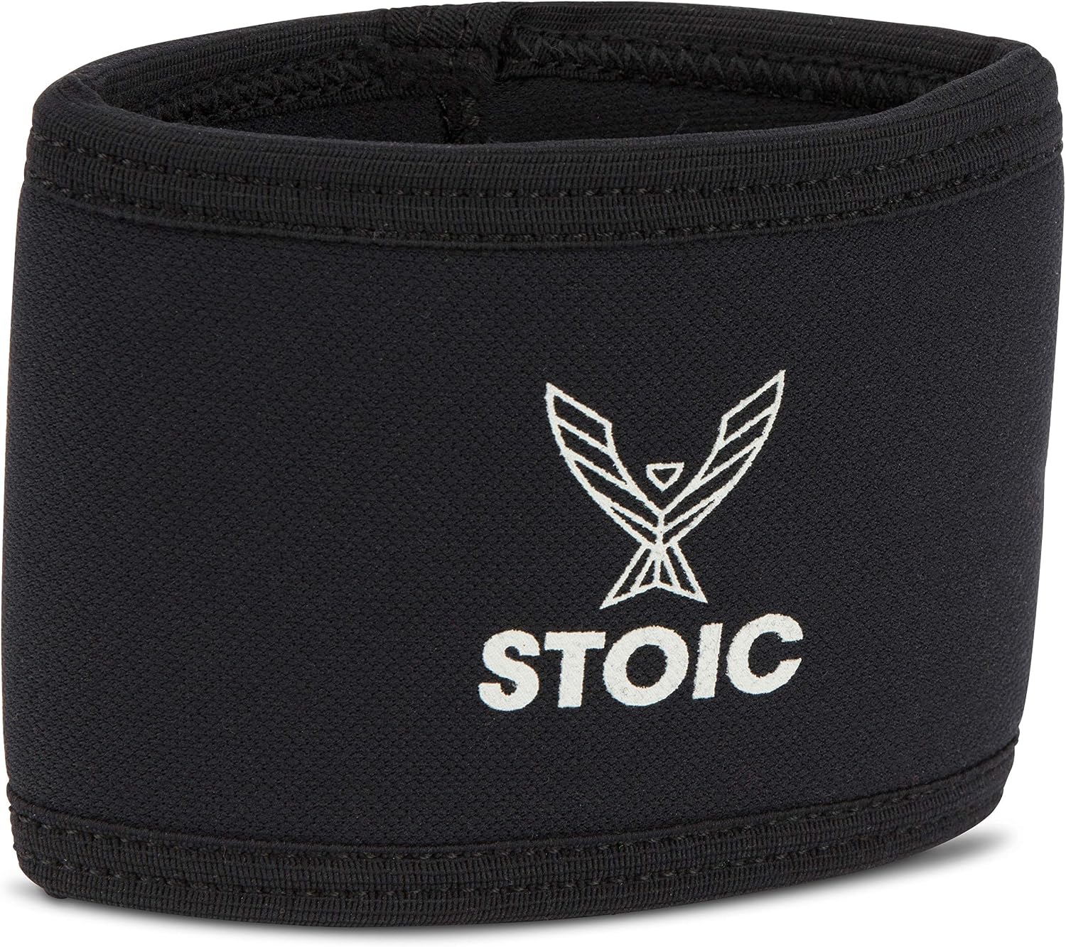 Stoic 7MM Compression Sleeve Cuff (Heavy Neoprene Construction) For arm, elbow, lower leg compression and warmth while weight lifting, powerlifting, bench pressing (8 Inch, Black)