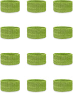 Couver Kids 1-Inch Slim Sweatbands 12 Pieces Bulk Pack - Cotton Terry Cloth Wristband for School, Church, YMCA Activities or evens