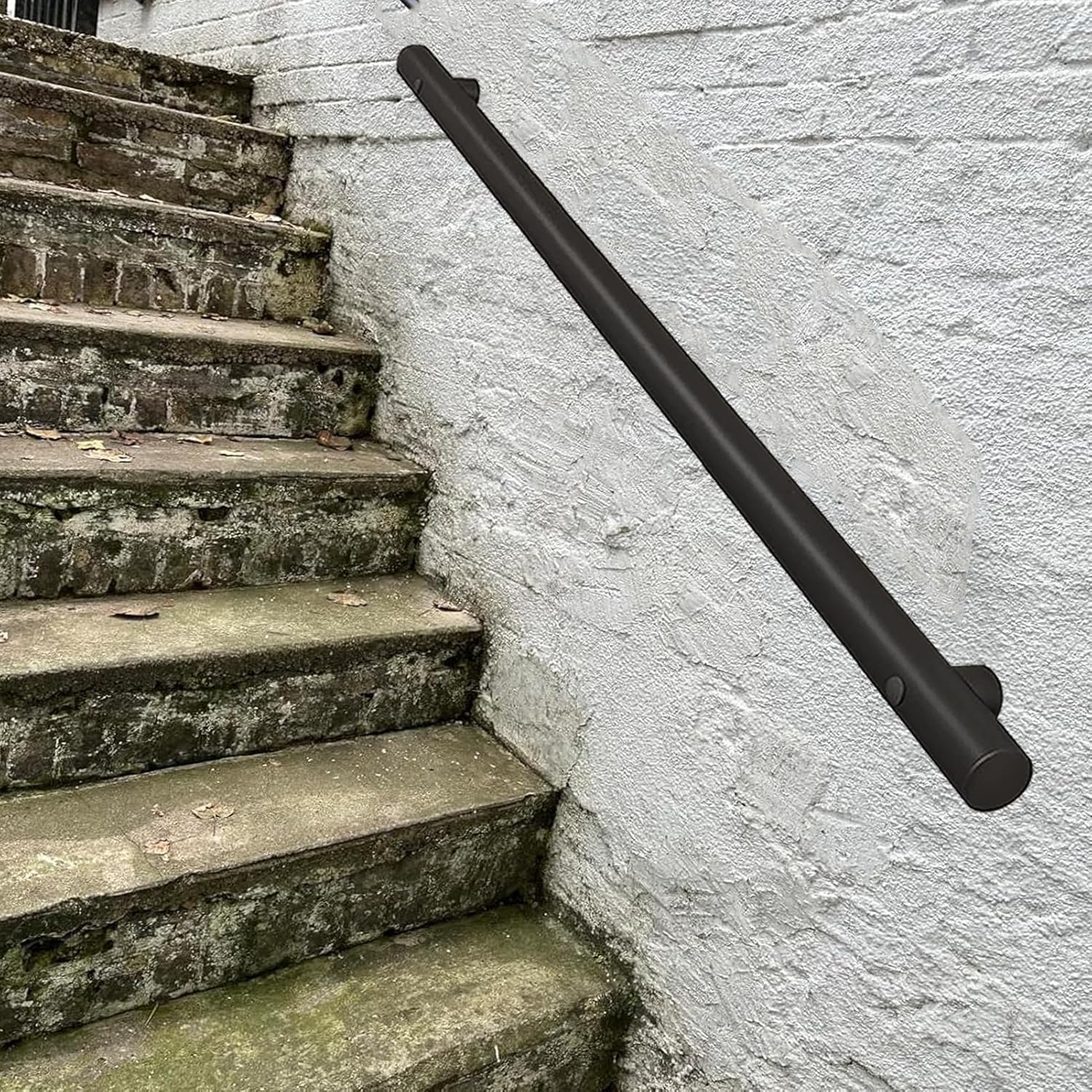 30-600cm Stair Handrail, Wall Mounted Hand Rails for Stairs Or Steps, Stainless Steel Staircase Handrails Anti-Slip Banister Rails, Industrial Outdoor Indoor Stairway Grab Bar Railing Stair Banister (