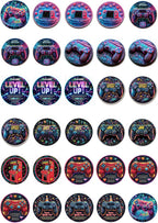 30 x Edible Cupcake Toppers – Video Game Themed Collection of Edible Cake Decorations | Uncut Edible on Wafer Sheet