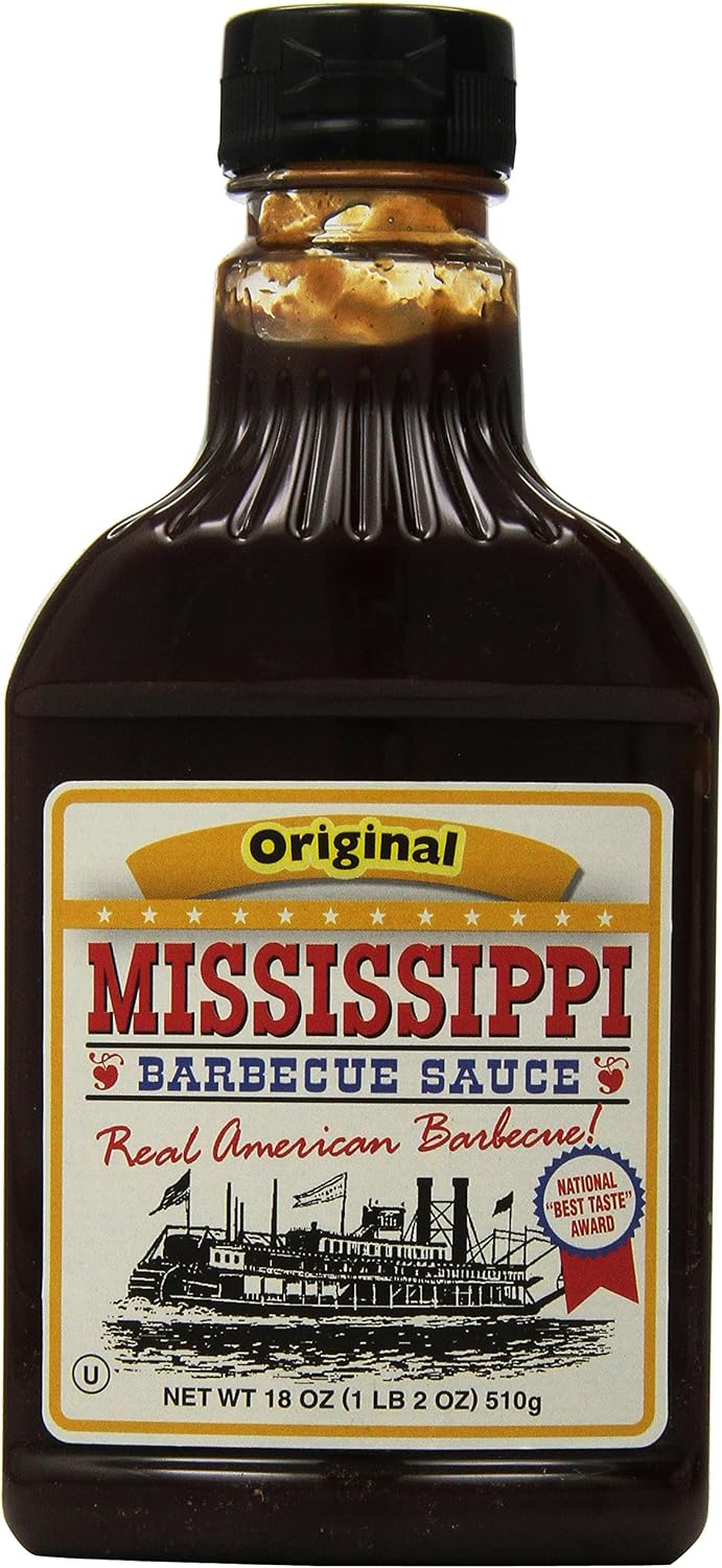Mississippi BBQ BBQ Sauce, Original, 18-ounces (Pack of6)