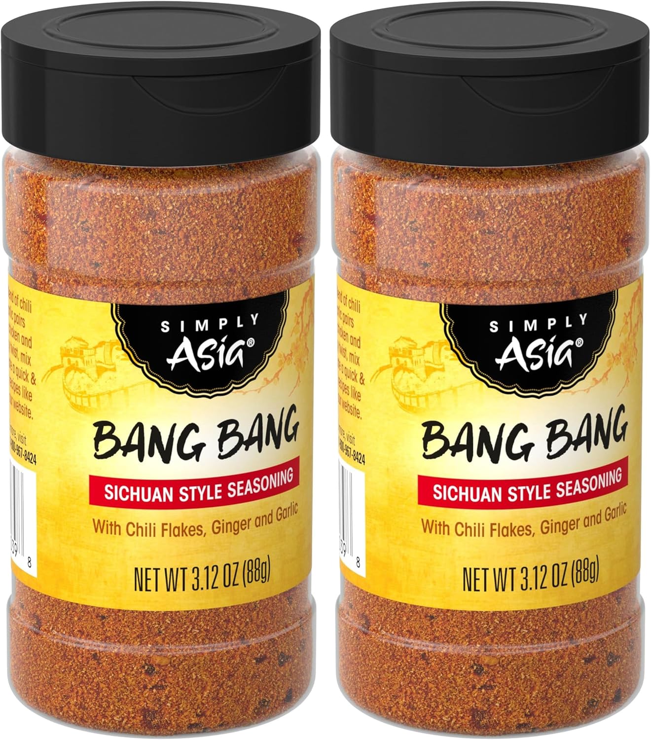 Simply Asia Bang Bang Sichuan Style Seasoning, 3.12 oz (Pack of 2)