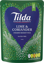 Tilda Steamed Basmati Lime and Coriander Rice 250 g (Pack of 6)