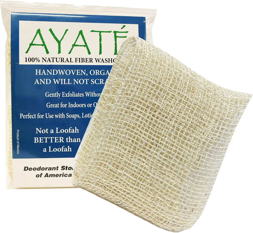Ayate Wash Cloth - 100% Natural Fibers - Exfoliate and Renew Your Skin