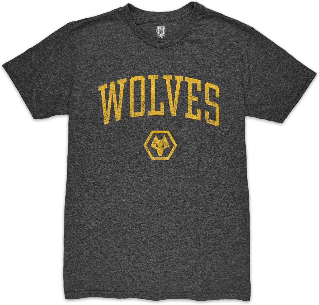 Wolverhampton Wanderers FC Athletic Wordmark Premium Vintage Triblend T-Shirt - Black