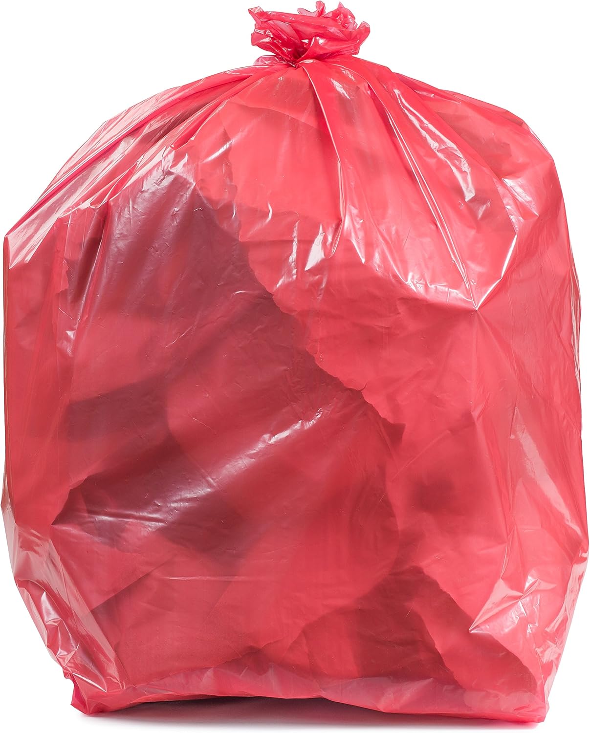 Plasticplace 55-60 Gallon Trash Bags │ 1.2 Mil │ Red Heavy Duty Garbage Can Liners │ 38” x 58” (50 Count), 250 (Pack of 1)