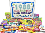 RETRO CANDY YUM ~ 1988 38th Birthday Gift Box of Nostalgic Candy from Childhood for 38 Year Old Man or Woman Born 1988