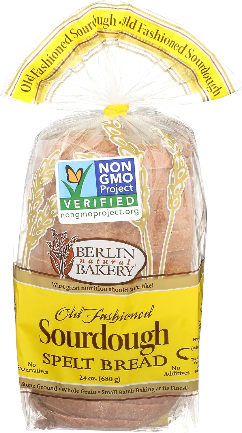 Berlin Natural Bakery, Old Fashioned Sourdough Spelt Bread, 24 Oz (Frozen)
