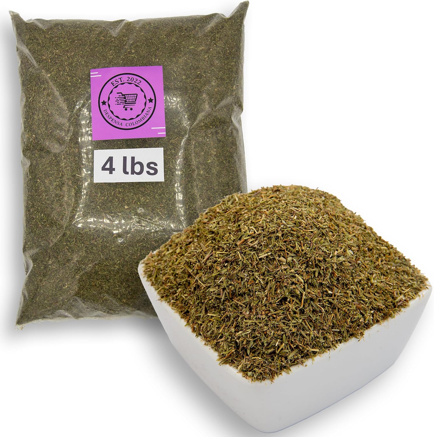 4 lbs Dried Thyme Leaves Bulk - Despensa Colombiana 64 oz - Tomillo - Thyme Spice for Cooking