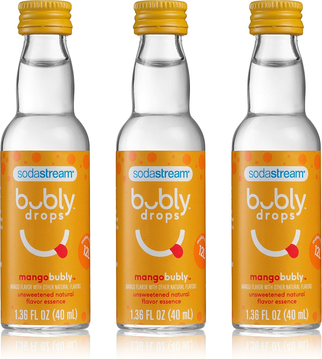 Sodastream bubly Drops, Mango, 1.36 Fl Oz (Pack of 3)
