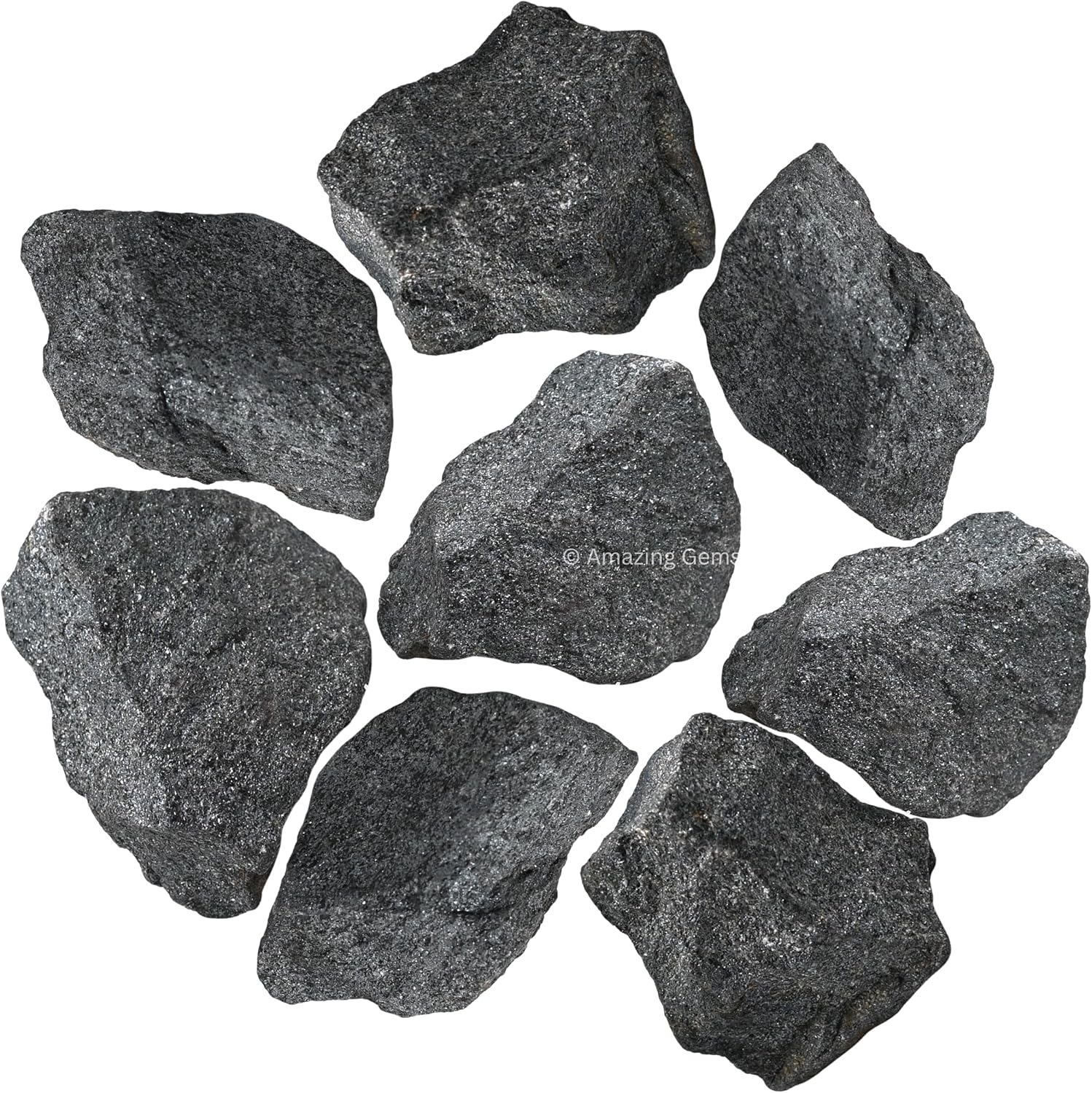 Amazing Gemstone Hematite Raw Crystals and Healing Stones, Natural Rocks for Tumbling and DIY Raw Stones and Crystals (1 LB)